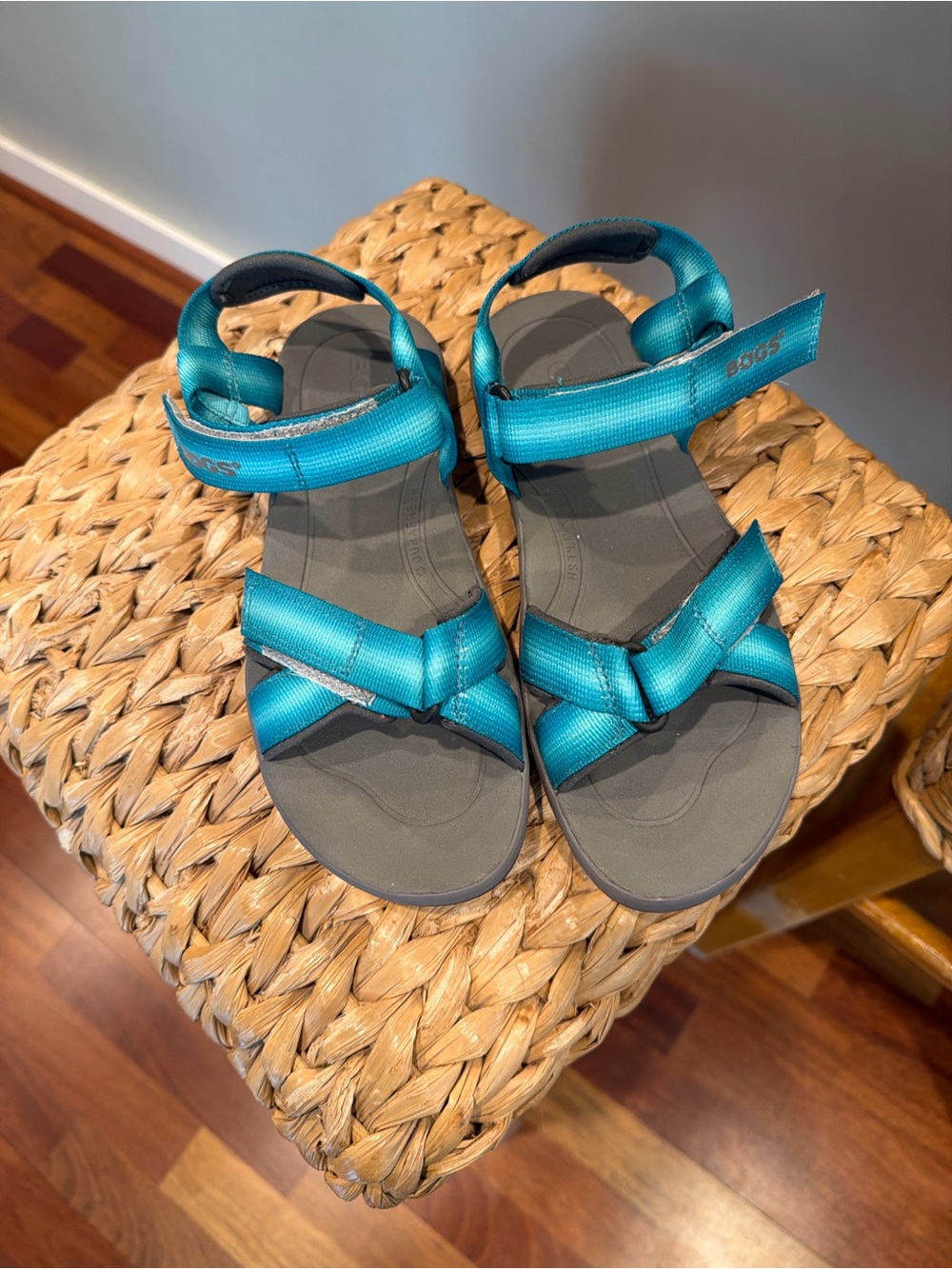 Bogs Kids Teal Strap Adjustable Sandals